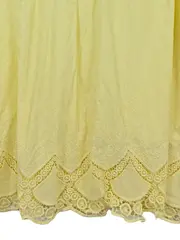 Vorschaubild 4 von Mädchen Sommerkleid Gr. 140 Gelb Spitze Baumwolle