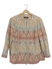 Vorschaubild 1 von Damen Blazer Jacke Gr. 46 Mehrfarbig Reißverschluss