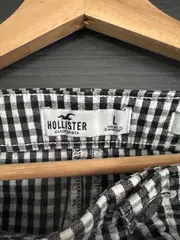 Vorschaubild 6 von Damen Hosenrock Shorts Kariert Schwarz Weiß Gr. 40 L Baumwolle