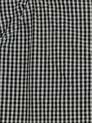 Vorschaubild 4 von Damen Hosenrock Shorts Kariert Schwarz Weiß Gr. 40 L Baumwolle