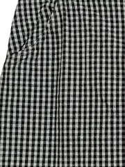 Vorschaubild 5 von Damen Hosenrock Shorts Kariert Schwarz Weiß Gr. 40 L Baumwolle