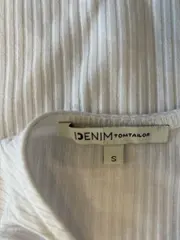 Vorschaubild 4 von Denim Damen Rippstrick Top Weiß Knopfleiste Gr. S 36