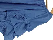 Vorschaubild 2 von Damen Bluse Langarm Gestreift Rüschen Baumwolle Blau Gr. 36 S