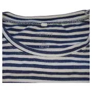 Vorschaubild 5 von Kinder T-Shirt Gr. 122/128 Pailletten Stern Gestreift Blau Weiß