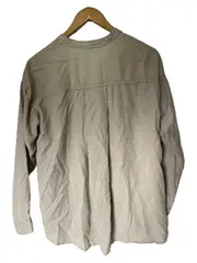 Vorschaubild 2 von Hemdbluse Damen Gr. S Beige Baumwolle Langarm Casual