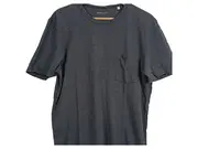 Vorschaubild 1 von Herren T-Shirt Gr. M grau meliert Brusttasche Baumwolle