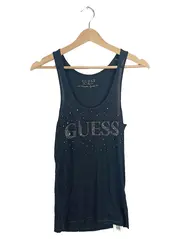 Vorschaubild 1 von Damen Top Schwarz Gr. S Strasssteine Glitzer Logo Tanktop