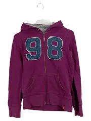 Vorschaubild 1 von Kapuzenpullover Hoodie Gr. L Lila 98 Aufdruck Baumwolle