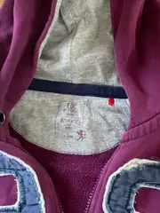 Vorschaubild 6 von Kapuzenpullover Hoodie Gr. L Lila 98 Aufdruck Baumwolle