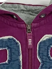 Vorschaubild 4 von Kapuzenpullover Hoodie Gr. L Lila 98 Aufdruck Baumwolle