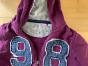 Vorschaubild 2 von Kapuzenpullover Hoodie Gr. L Lila 98 Aufdruck Baumwolle