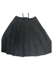 Vorschaubild 3 von Damen Faltenrock Business Elegant Midirock Schwarz Gr. 36