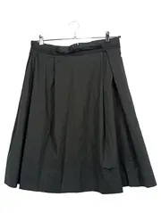 Vorschaubild 1 von Damen Faltenrock Business Elegant Midirock Schwarz Gr. 36