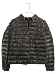 Vorschaubild 1 von Damen Steppjacke Light Down Daunen Jacke Glänzend Grau Gr. 38 Casual