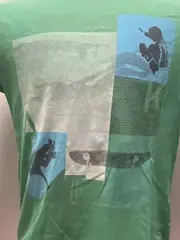 Vorschaubild 4 von Langarmshirt Kinder Gr. 146 Grün Skater Print Baumwolle