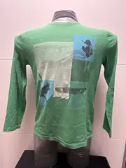 Vorschaubild 3 von Langarmshirt Kinder Gr. 146 Grün Skater Print Baumwolle
