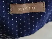 Vorschaubild 5 von Man Herren Business Hemd Slim Fit Gr. M Blau Punkte Langarm