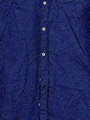Vorschaubild 2 von Man Herren Business Hemd Slim Fit Gr. M Blau Punkte Langarm