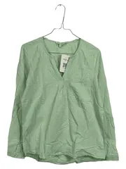 Vorschaubild 1 von Denim Damen Bluse Langarm Gr. XS Grün Baumwolle Casual