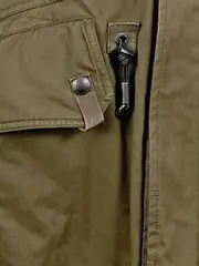 Vorschaubild 5 von Herren Parka Oliv Gr. M 50 Outdoor Winterjacke Fellkapuze