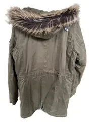 Vorschaubild 2 von Herren Parka Oliv Gr. M 50 Outdoor Winterjacke Fellkapuze