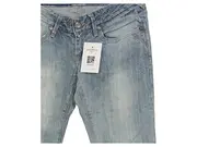 Vorschaubild 3 von Damen Jeans Slim Fit Blau W27 L30 Baumwolle Casual