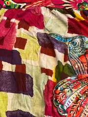 Vorschaubild 3 von Mädchen Sommerkleid Minikleid Pailletten Abstrakt Bunt Gr. 104