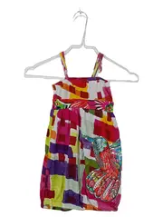 Vorschaubild 1 von Mädchen Sommerkleid Minikleid Pailletten Abstrakt Bunt Gr. 104