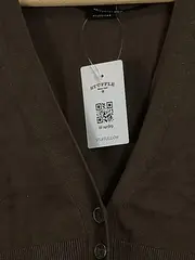 Vorschaubild 5 von Selection Damen Strickjacke Kurzarm Braun Gr. 36/S