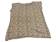 Vorschaubild 4 von Damen T-Shirt Viskose Blumenmuster Kurzarm Blau Gr. 38 M