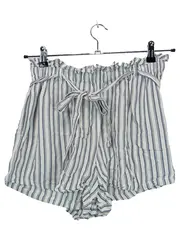 Vorschaubild 1 von Damen Shorts Ultra High-Rise Gestreift Blau Weiß M