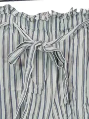 Vorschaubild 3 von Damen Shorts Ultra High-Rise Gestreift Blau Weiß M