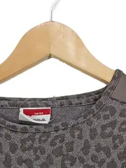 Vorschaubild 7 von Mädchen Langarmshirt Leopardenmuster Gr. 146/152 Grau Chiffon