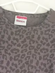 Vorschaubild 5 von Mädchen Langarmshirt Leopardenmuster Gr. 146/152 Grau Chiffon