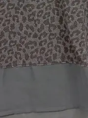 Vorschaubild 4 von Mädchen Langarmshirt Leopardenmuster Gr. 146/152 Grau Chiffon