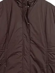 Vorschaubild 3 von Steppjacke Damen Braun Gr. 42 XL Casual Alltag Reißverschluss