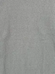 Vorschaubild 4 von Herren Pullover Gr. L Grau Baumwolle Rippstrick Sweater Streifen