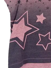Vorschaubild 2 von Mädchen T-Shirt Gr. 146/152 Rosa Sterne Farbverlauf Kurzarm