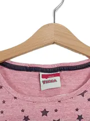 Vorschaubild 3 von Mädchen T-Shirt Gr. 146/152 Rosa Sterne Farbverlauf Kurzarm