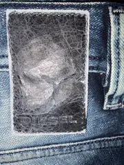 Vorschaubild 4 von Herren Jeans Regular Fit W33 L33 Blau Used Look Denim