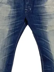 Vorschaubild 3 von Herren Jeans Regular Fit W33 L33 Blau Used Look Denim