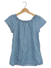 Vorschaubild 1 von Mädchen Bluse Gr. 150/152 Blau Jeansoptik