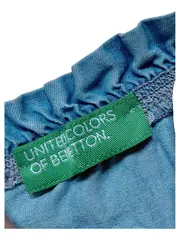 Vorschaubild 4 von Mädchen Bluse Gr. 150/152 Blau Jeansoptik