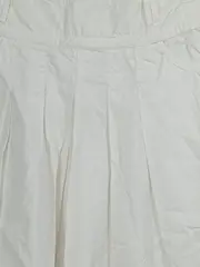 Vorschaubild 2 von Damen Faltenrock Gr. 38 Weiß Baumwolle Casual