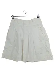 Vorschaubild 1 von Damen Faltenrock Gr. 38 Weiß Baumwolle Casual