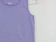 Vorschaubild 2 von Mädchen Top Tanktop Lila Glitzer Strass Gr. 128 7-8 Jahre Baumwolle