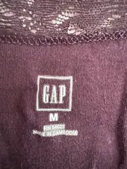 Vorschaubild 3 von Damen Top Spitze Lila Gr. M Tanktop Trägertop Baumwolle