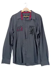 Vorschaubild 1 von Herren Freizeithemd West Hill Langarm Kariert Grau Gr. 52;XL