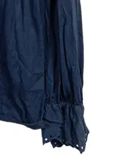Vorschaubild 3 von TCM Damen Bluse Langarm Spitze Lochstickerei Gr. 40/42 Navy Blau
