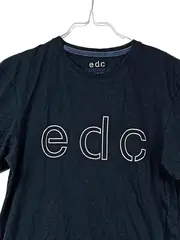 Vorschaubild 2 von Herren T-Shirt Gr. S Schwarz Logo-Print Baumwolle